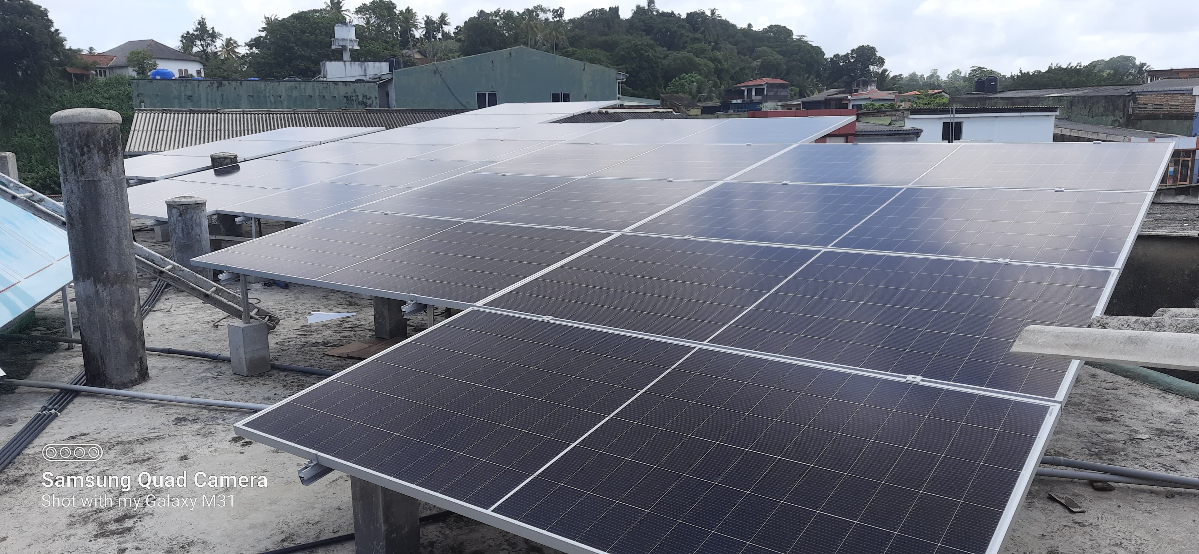 Solar installation in Galle